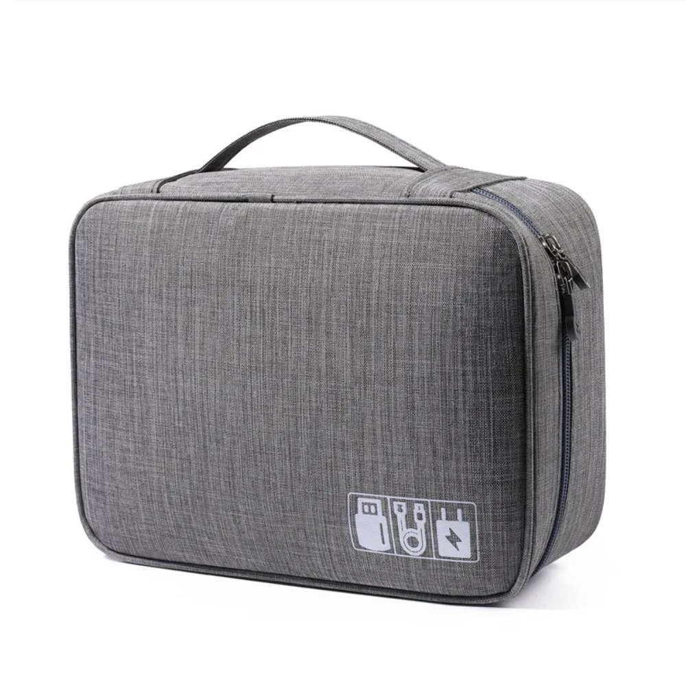 Tech Accessories Travel Organizer Pouch - Portable Travel Electronics Cable Organizer Bag,