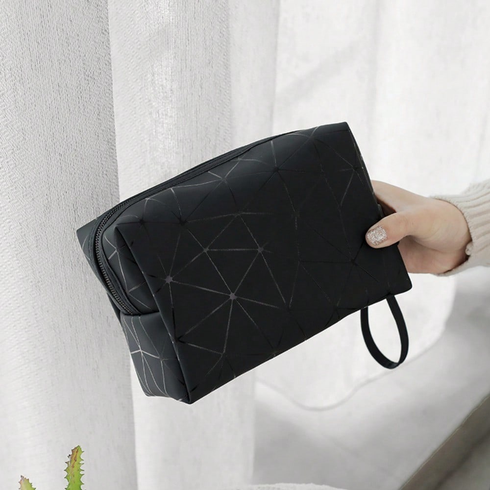 Geometric Luminous Makeup Bag  - Tech Accessories Travel Organizer Pouch のレビューと価格