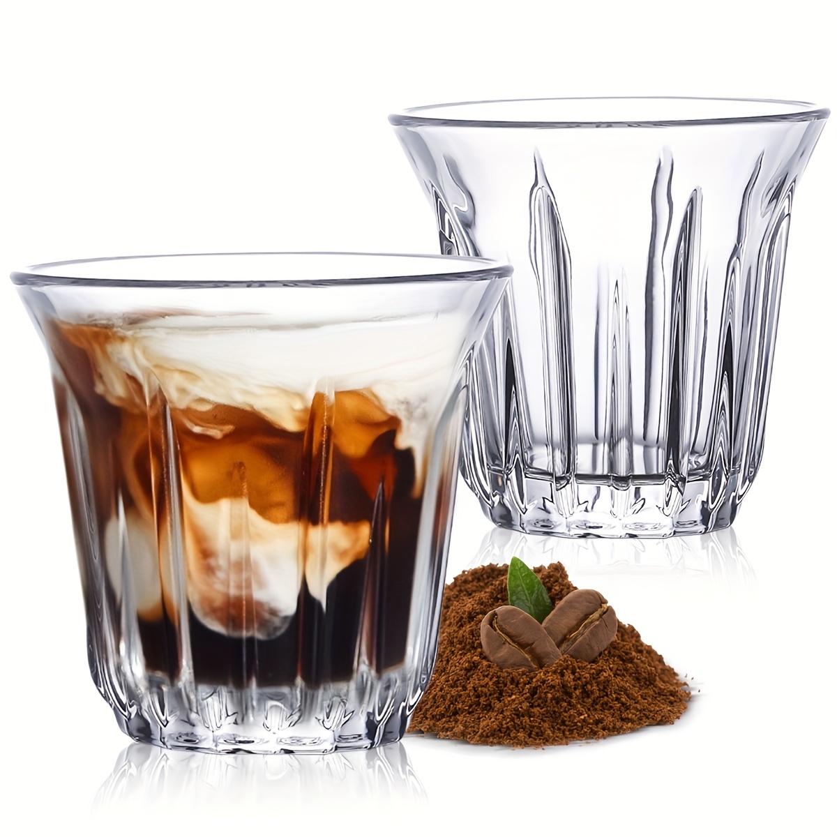 2 Pack Espresso Cups, Clear Gl - Tech Accessories For Office のレビューと価格