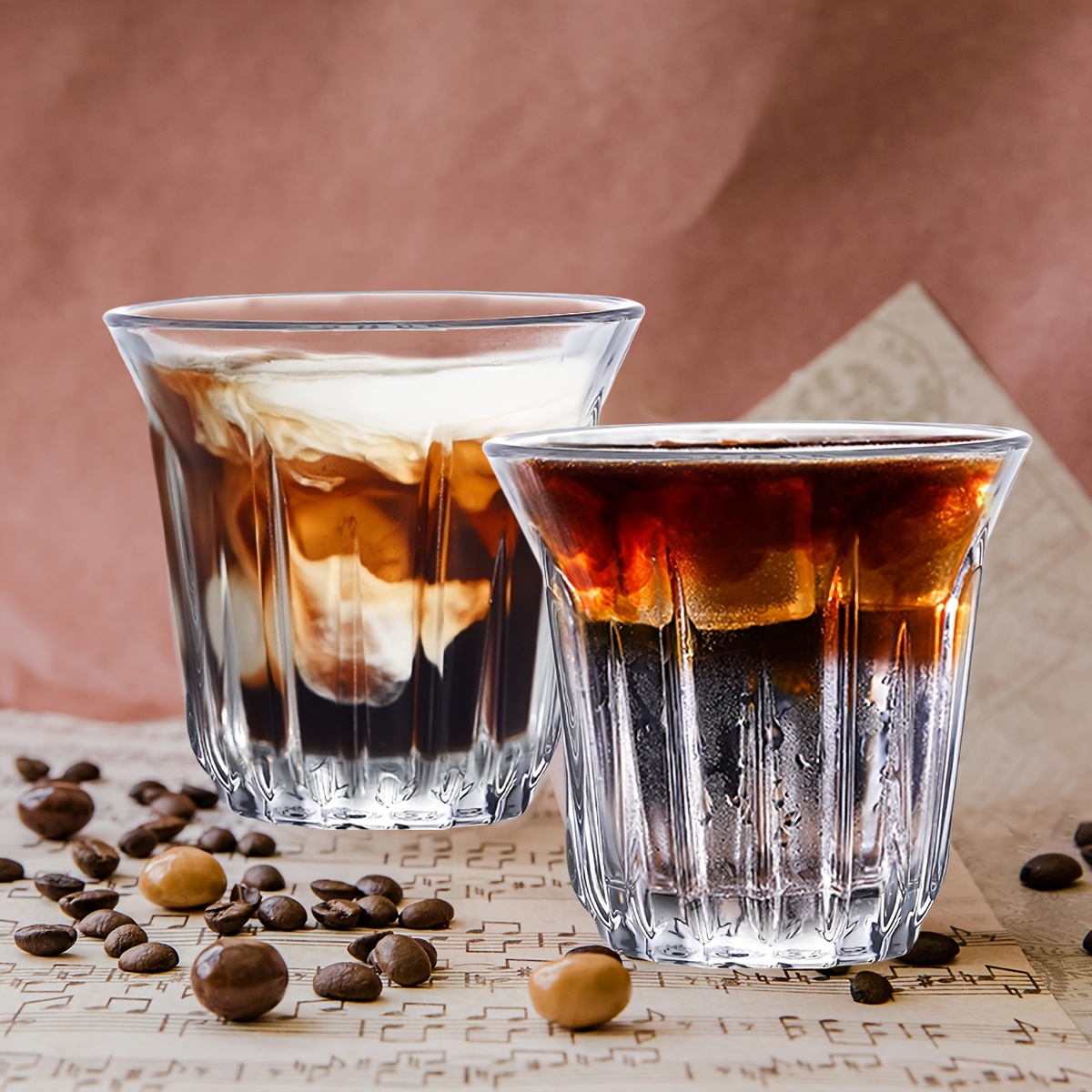 2 Pack Espresso Cups, Clear Gl - Tech Accessories For Office のレビューと価格