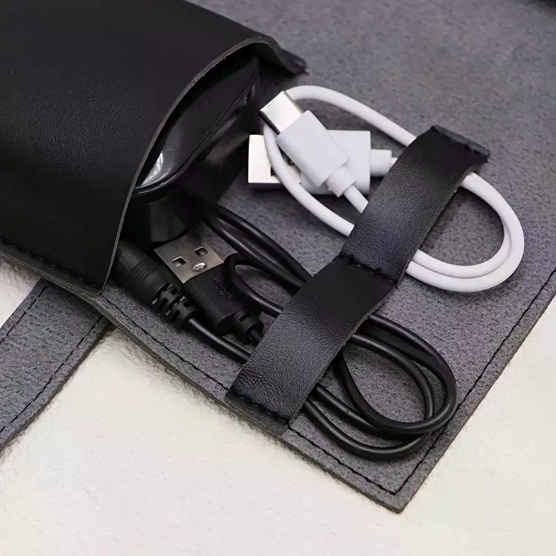 1pc PU Leather Multi-Compartme - Tech Accessories Travel Case のレビューと価格