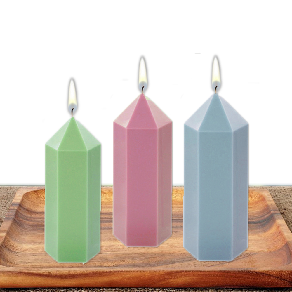 3D Hexagonal Column Candle Mol - Unique Tech Accessories のレビューと価格