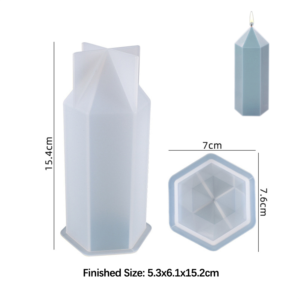 3D Hexagonal Column Candle Mol - Unique Tech Accessories のレビューと価格