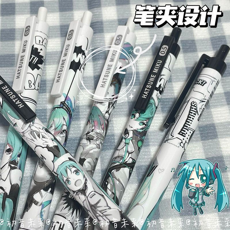 6Pcs/Set Hatsune Miku Black Ge - Tech Accessories For Office のレビューと価格