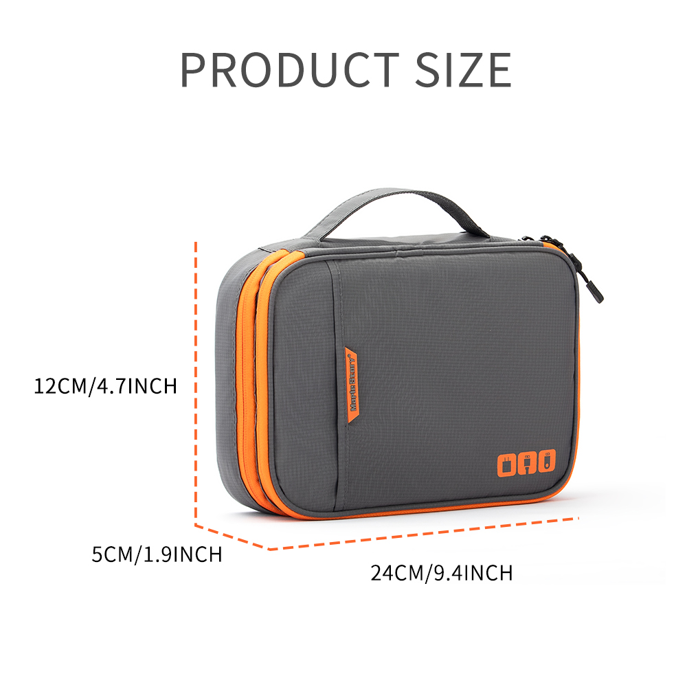 Multi-Compartment Portable Ele - Tech Accessories Travel Organizer Pouch のレビューと価格