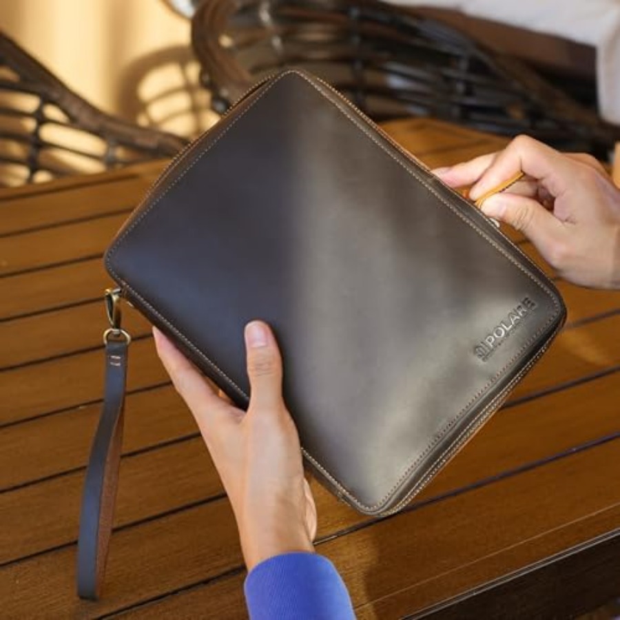 Polare Full Grain Leather Trav - Tech Accessories Travel Case のレビューと価格