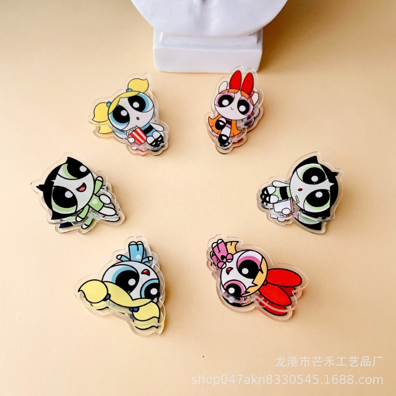 6PCS Kawaii The Powerpuffs Gir - Tech Accessories For Office のレビューと価格