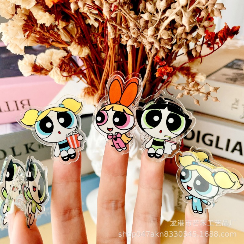6PCS Kawaii The Powerpuffs Gir - Tech Accessories For Office のレビューと価格