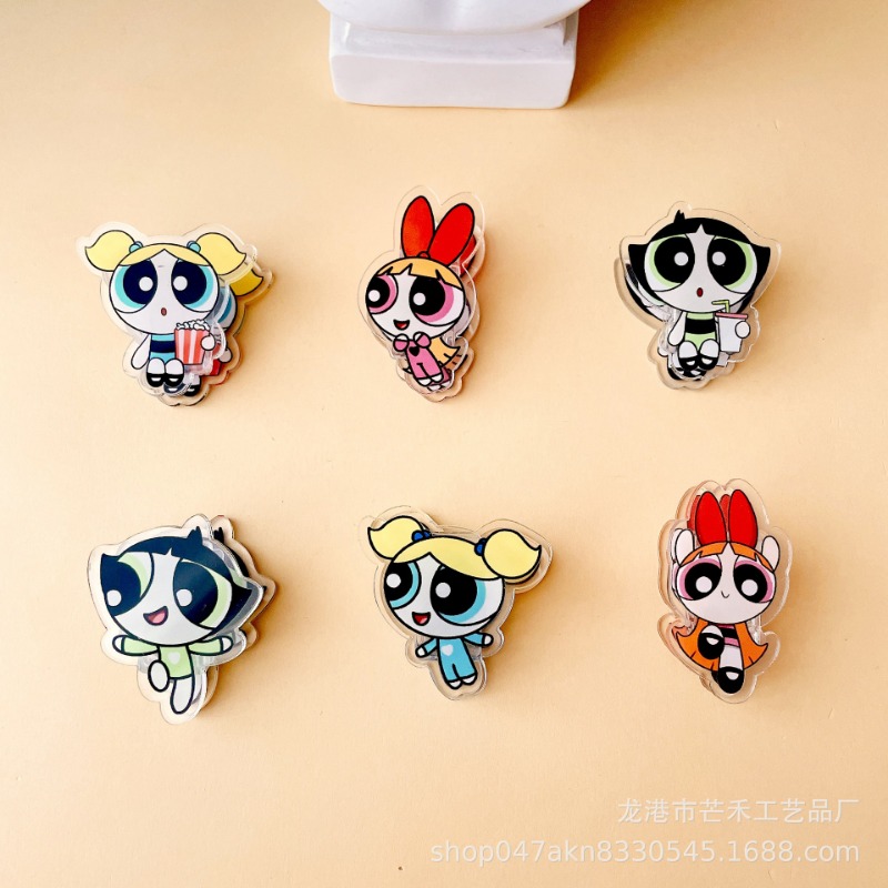 6PCS Kawaii The Powerpuffs Gir - Tech Accessories For Office のレビューと価格