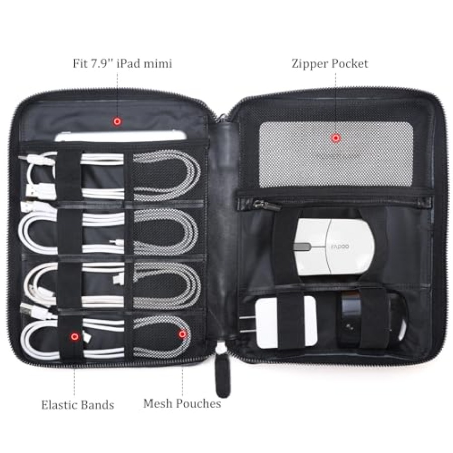 Travel cable organizer case fo - Tech Accessories Travel Case のレビューと価格