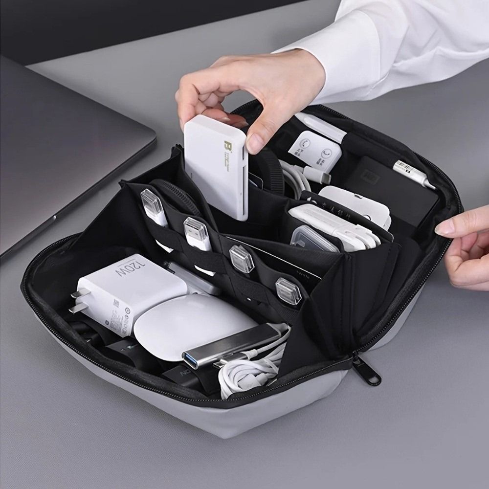 Portable Data Cable Storage Ba - Tech Accessories Travel Organizer Pouch のレビューと価格