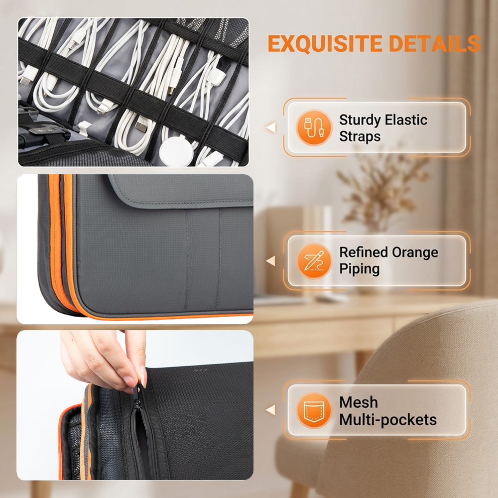 Large Capacity Tech Organizer  - Tech Accessories Travel Organizer Pouch のレビューと価格