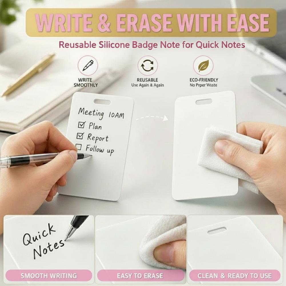 Portable Dry Erase Note Badge  - Tech Accessories For Office のレビューと価格