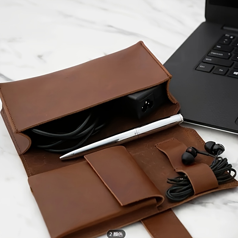 PU Leather Multi-Compartment O - Tech Accessories Travel Case のレビューと価格
