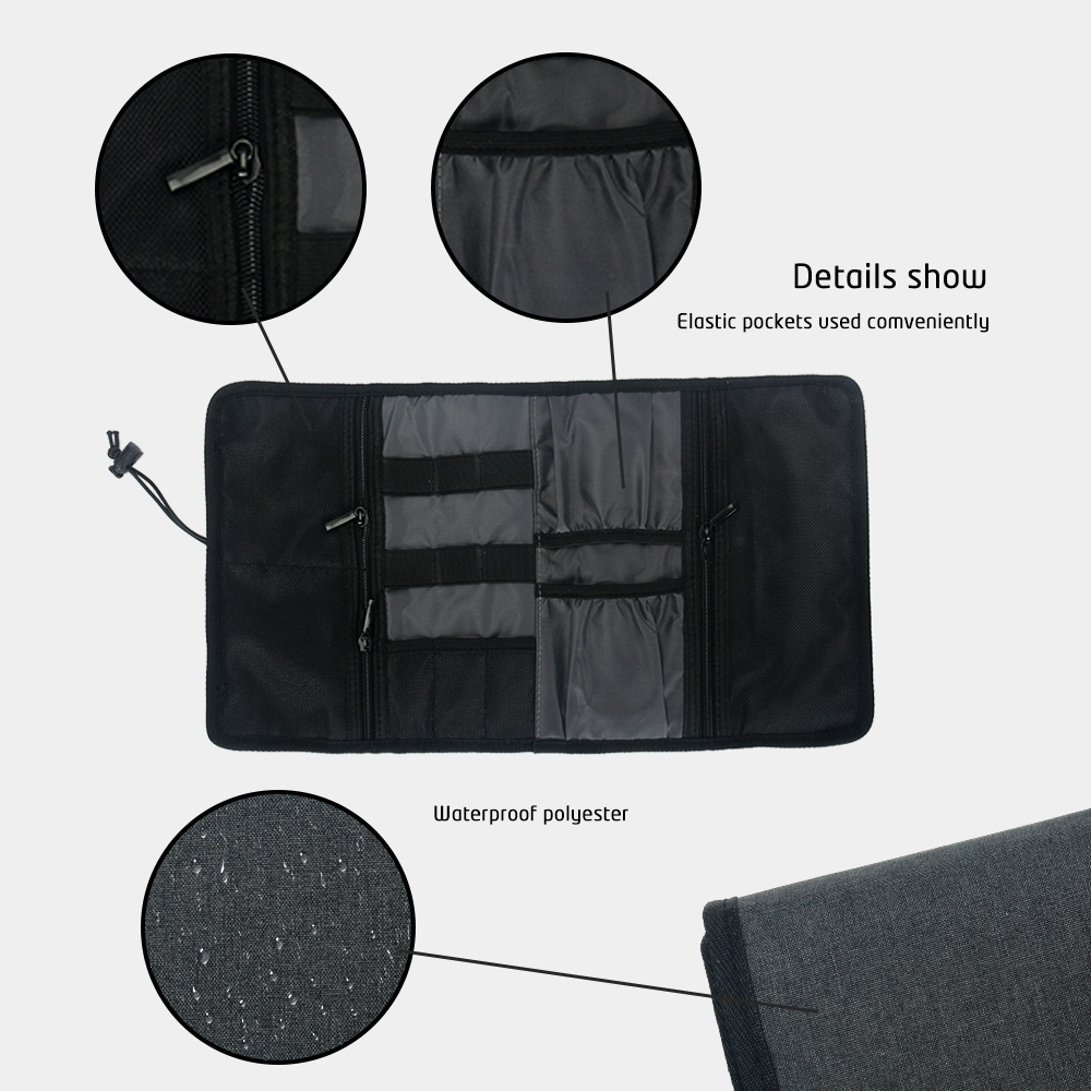 Travel Cable Storage Bag，Elect - Tech Accessories Travel Organizer Pouch のレビューと価格