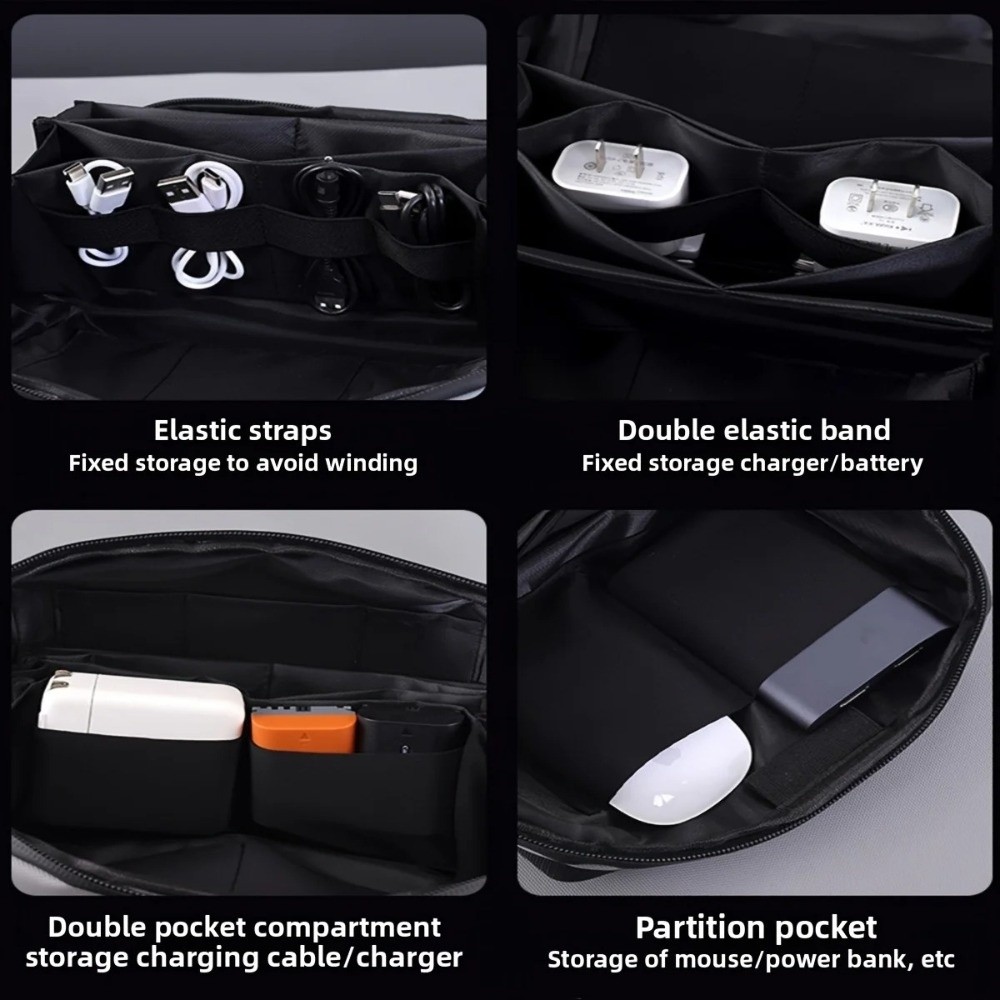 Portable Data Cable Storage Ba - Tech Accessories Travel Organizer Pouch のレビューと価格