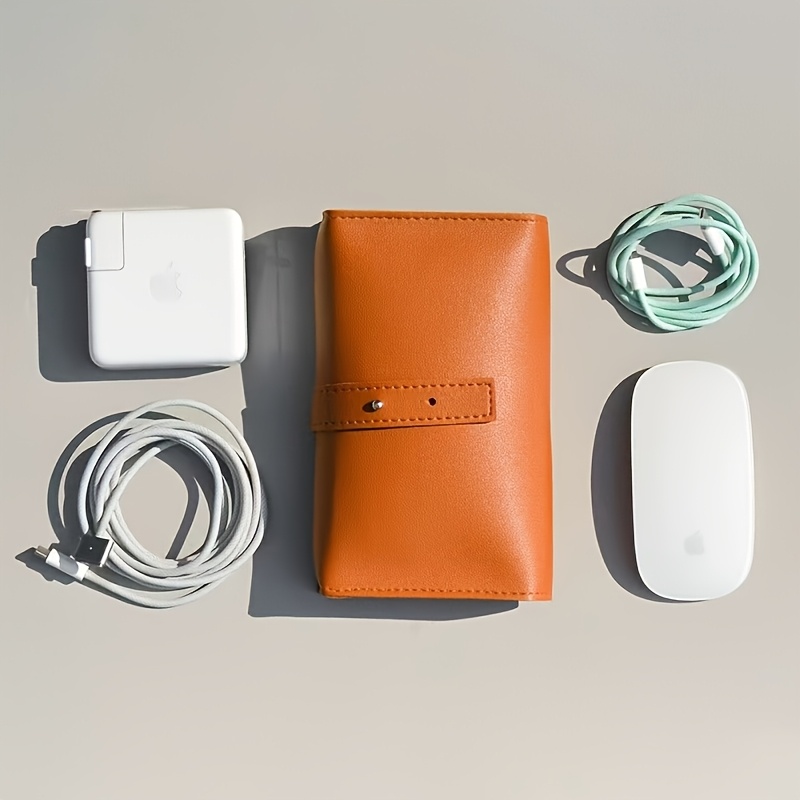1pc PU Leather Multi-Compartme - Tech Accessories Travel Case のレビューと価格