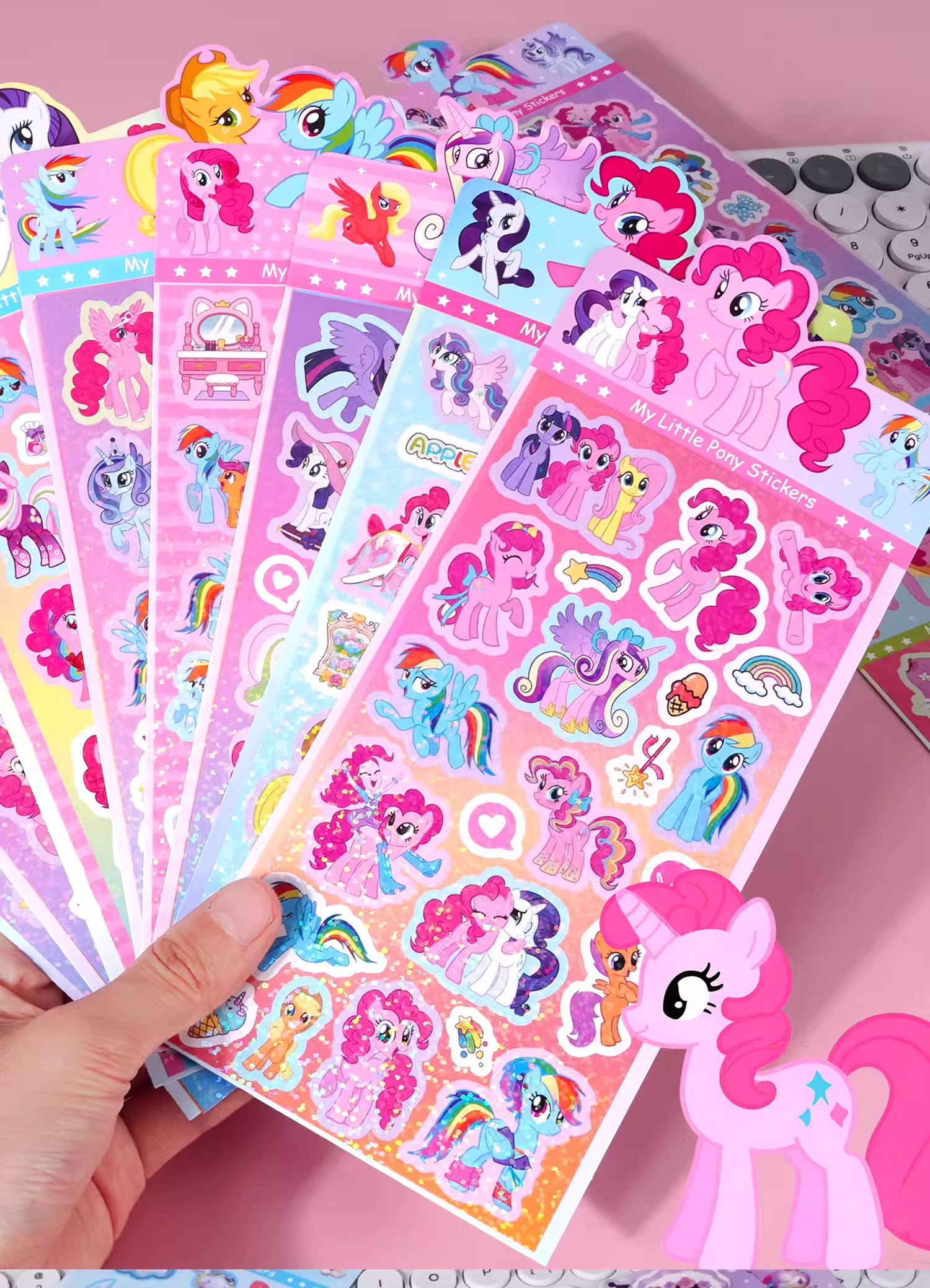 Little Pony Laser Sticker Set  - Tech Accessories For Office のレビューと価格