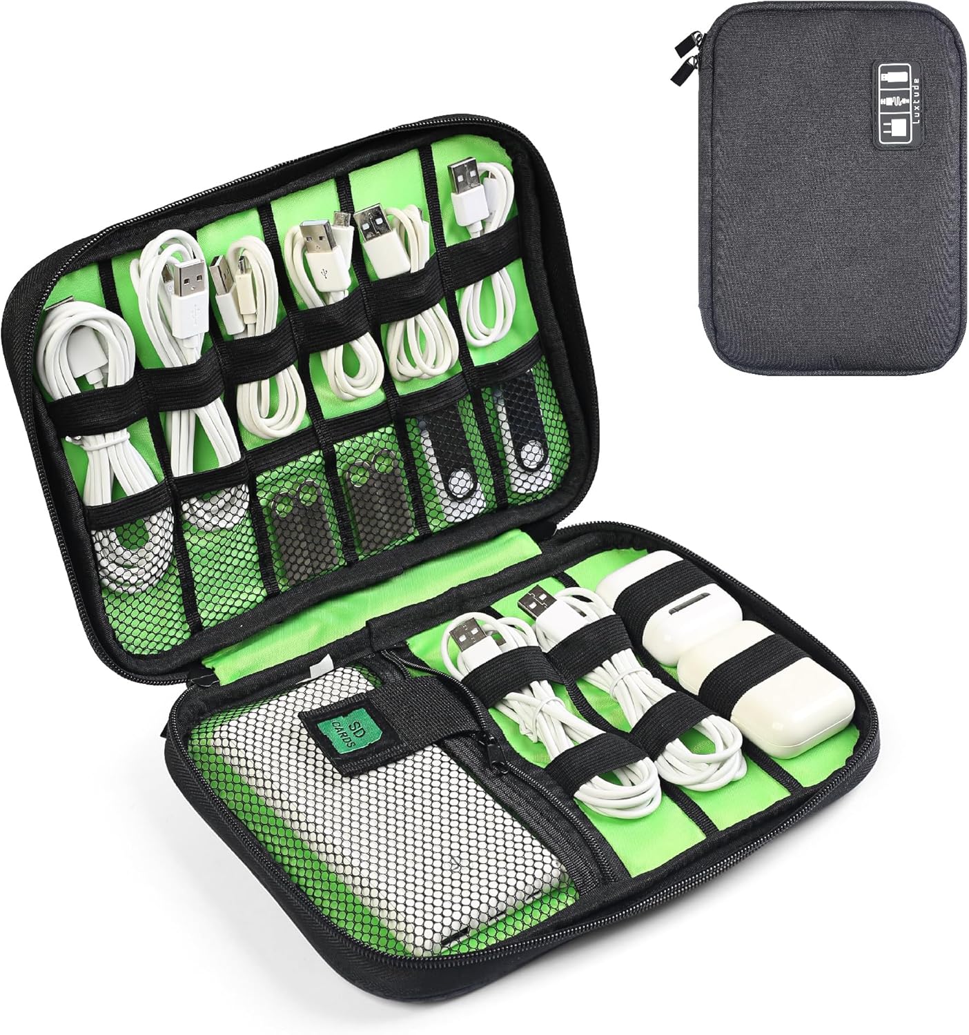 Travel Cable Organizer Bag, Fl - Tech Accessories Travel Case のレビューと価格