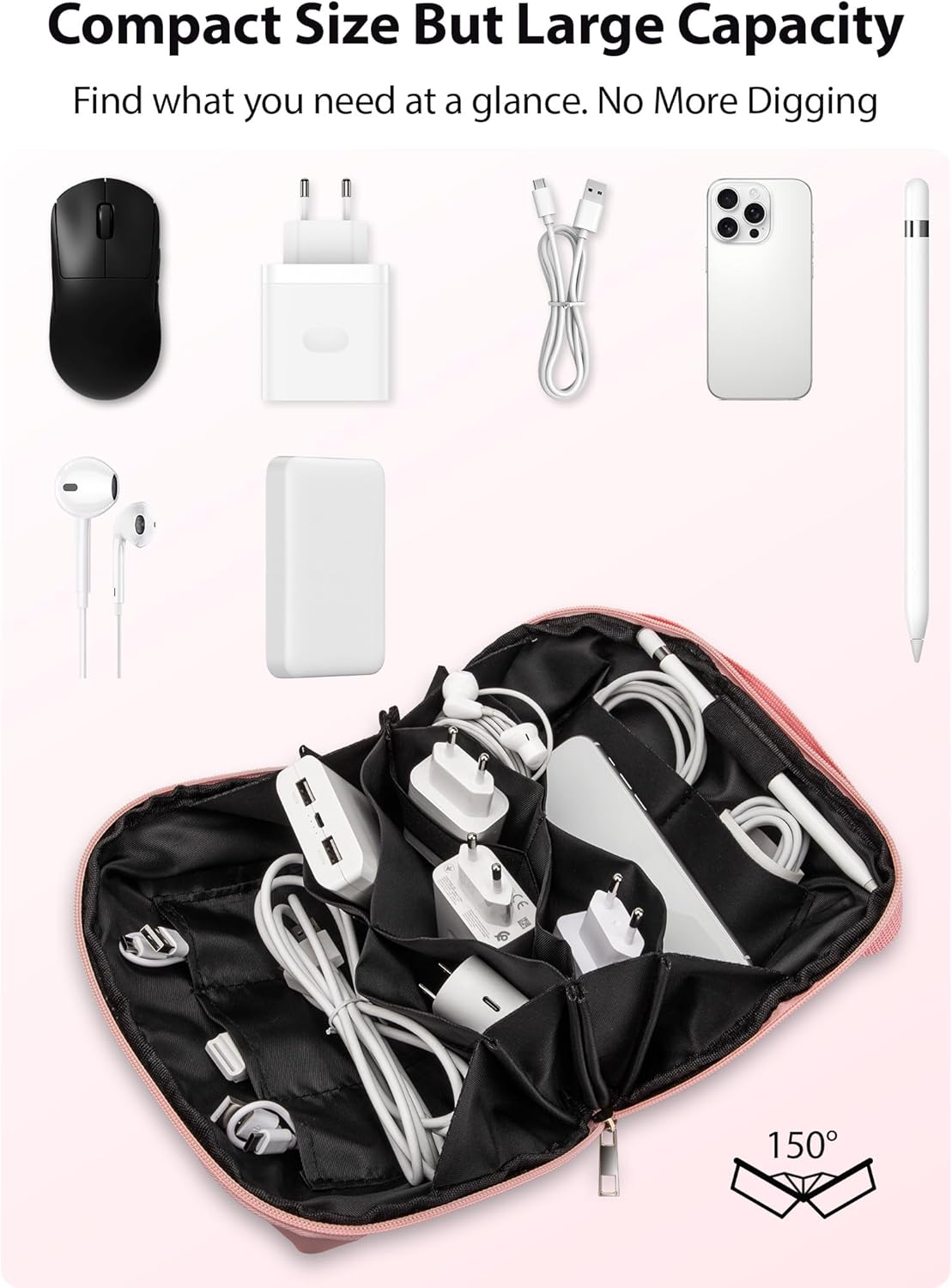 Large Capacity Backpack Organi - Tech Accessories Travel Organizer Pouch のレビューと価格