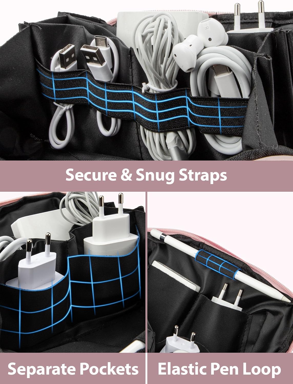 Large Capacity Backpack Organi - Tech Accessories Travel Organizer Pouch のレビューと価格