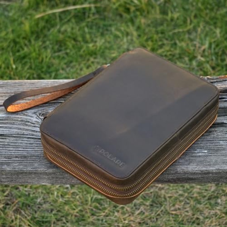 Polare Full Grain Leather Trav - Tech Accessories Travel Case のレビューと価格