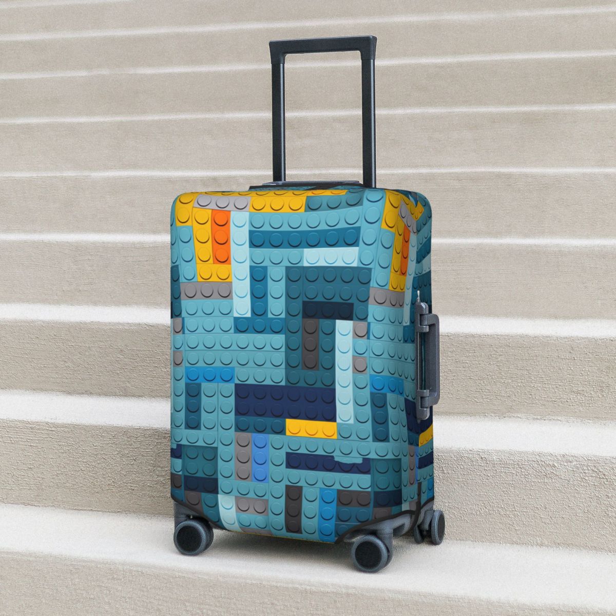 Blue Tech Pixel Building Block - Tech Accessories Travel Case のレビューと価格
